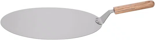 Pá Espátula Pizza Inox Cabo Madeira 35cm Resistente Forno - Mimo Style