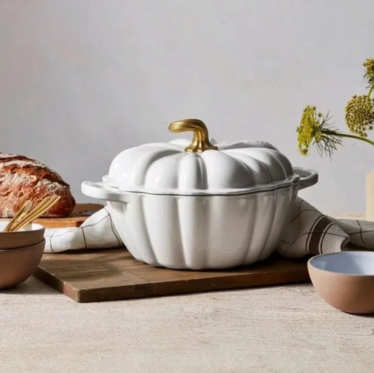 Panela Abóbora 24cm Sig Halloween White - Le Creuset