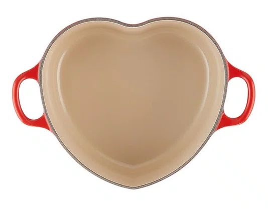 Panela Coração Vermelho 20cm com Pegador Aço Inox - Le Creuset
