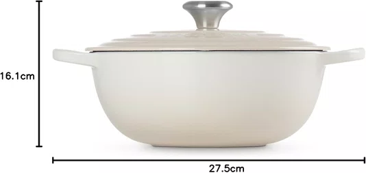 Panela Marmita Signature Meringue 26cm - Le Creuset