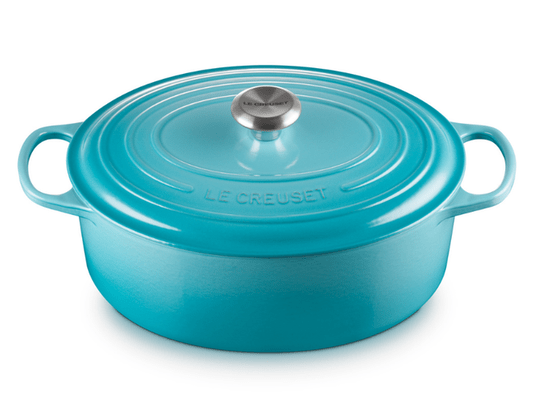 Panela Oval 27cm Signature Azul Caribe - Le Creuset