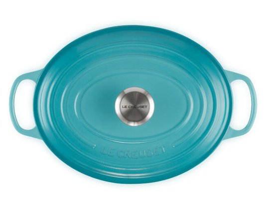 Panela Oval 27cm Signature Azul Caribe - Le Creuset