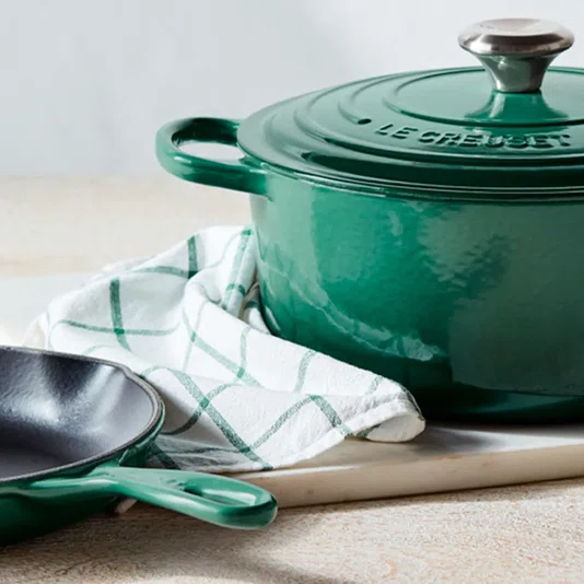 Panela Redonda 20cm Signature Verde Artichaut - Le Creuset