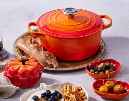 Panela Redonda 20cm Signature Laranja Flame - Le Creuset