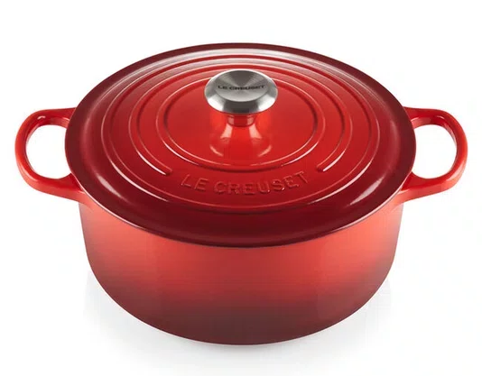 Panela Redonda 22cm Signature Vermelho Cerise - Le Creuset