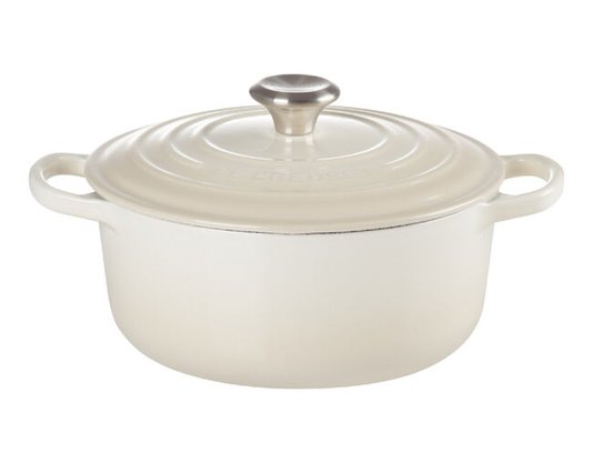 Panela Redonda 26cm Signature Meringue Le Creuset