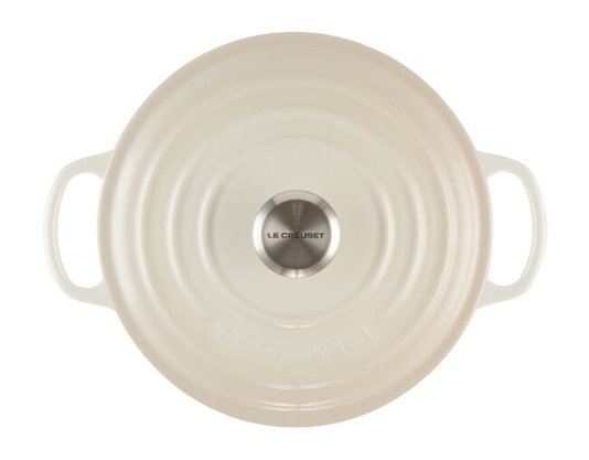 Panela Redonda 26cm Signature Meringue Le Creuset