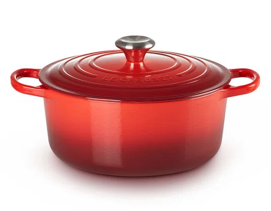 Panela Redonda 26cm Signature Vermelho Cerise - Le Creuset