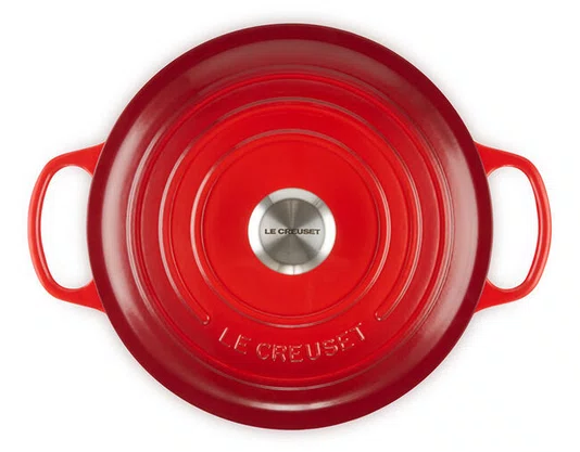 Panela Redonda 26cm Signature Vermelho Cerise - Le Creuset