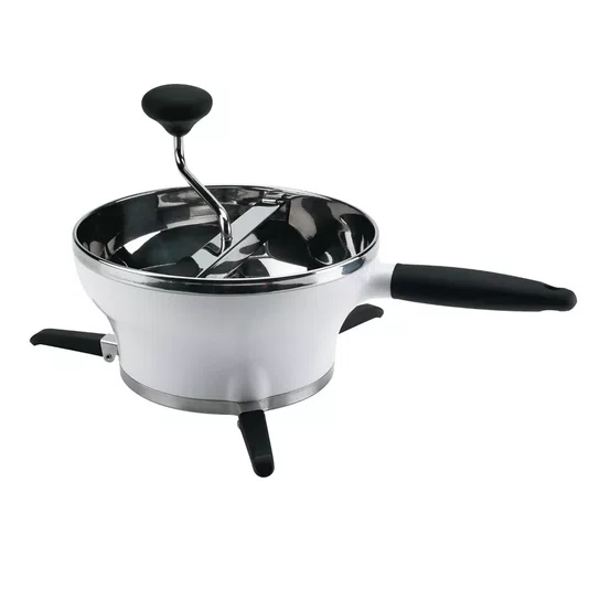 Passador de Vegetais de Aço Inox Branco 2 Litros