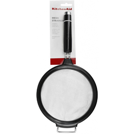 Peneira Aço Cozinha Coar Polvilhar Prático Preto - Kitchenaid