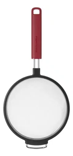 Peneira Aço Cozinha Coar Polvilhar Prático Vernelho - Kitchenaid
