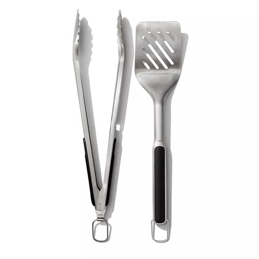 Pinça e Espatula Churrasco Inox 2pçs - Oxo