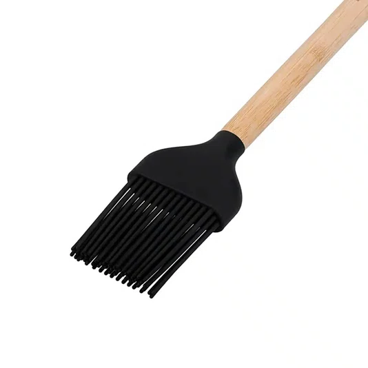 Pincel de Alinhavo Bambu Ecológico Cozinha Preto - Kitchenaid