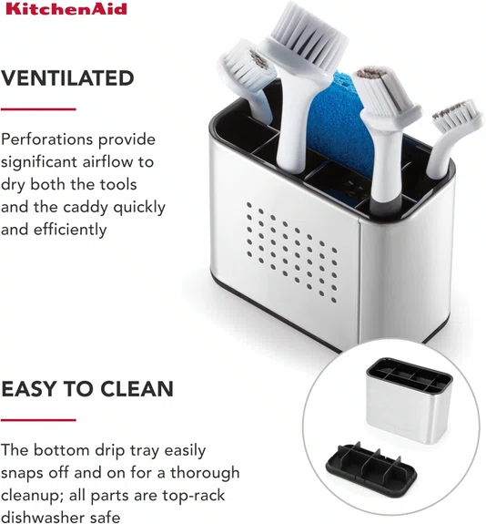 Porta Escova/esponja para Pia Inox Cozinha - Kitchenaid