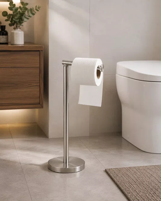 Porta Papel Higiênico Inox - Mimo Style
