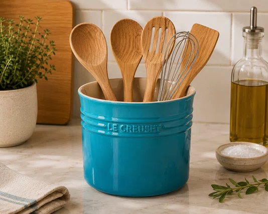 Porta Utensílios 2,3l Azul Caribe - Le Creuset