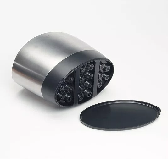 Porta Utensílios Cozinha Aço Inox 3 Compartimentos - Oxo