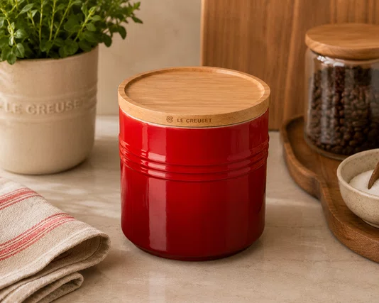 Pote com Tampa 1,1l Scand Vermelho Cerise - Le Creuset