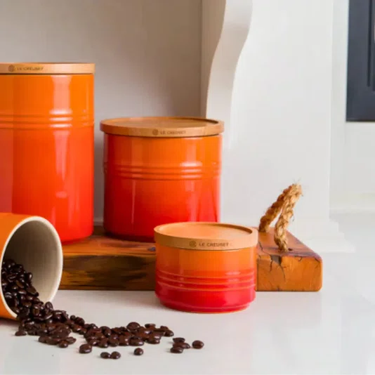 Pote com Tampa 220ml Scand Laranja Flame - Le Creuset