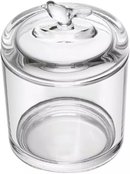 Pote de Cristal Ecológico com Tampa Bird 10,5x10,5cm - Wolff