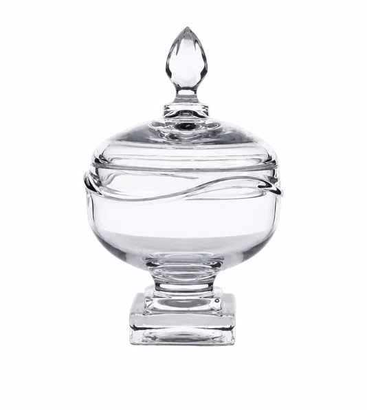 Potiche em Cristal com Pu 15x25cm - Full Fit