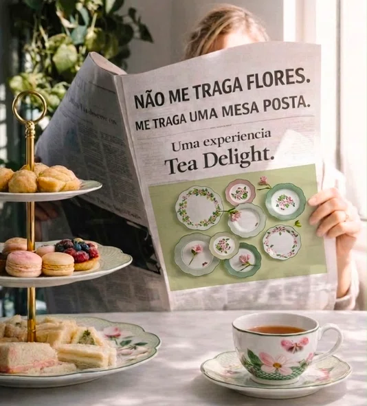 Prato de Doce 3 Camadas Horticool Green - Tea Delight