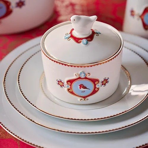 Prato de Jantar Branco - Love Birds - Pip Studio