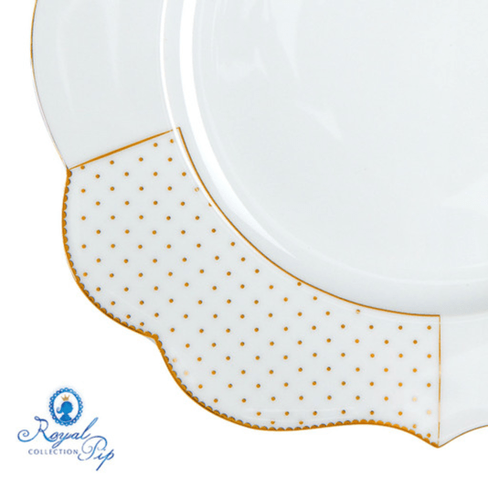 Prato de Jantar Flowers - Royal White - Pip studio