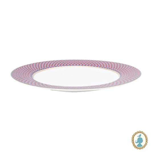 Prato de Jantar Scallop Azul - Flower Festival - Pip Studio