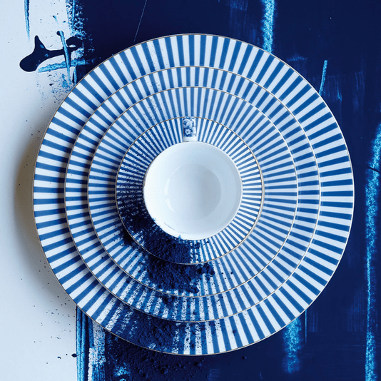 Prato de Jantar Stripes Azul - Royal Stripes - Pip Studio