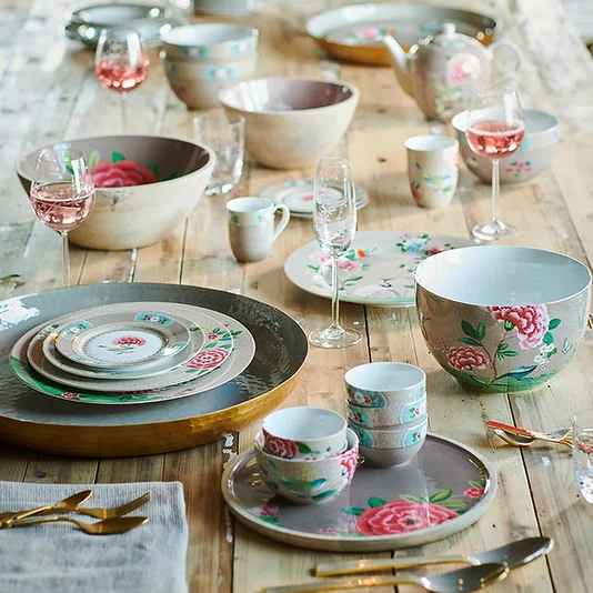 Prato de Pão Cáqui Blushing Birds - Pip Studio