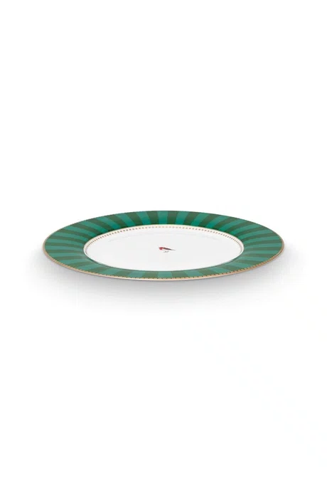 Prato de Pão Stripes Esmeralda/verde Love Birds - Pip Studio