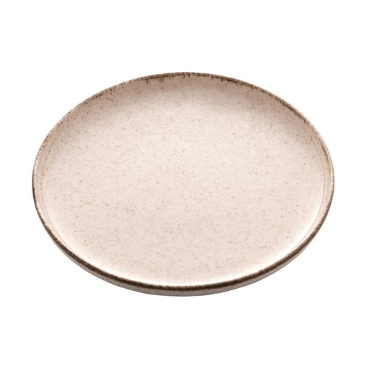 Prato Sobremesa Porcelana Reactive Canela 19cm 6peças