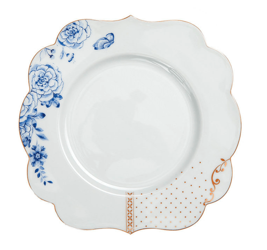 Prato de Sobremesa Flowers Royal White - Pip Studio