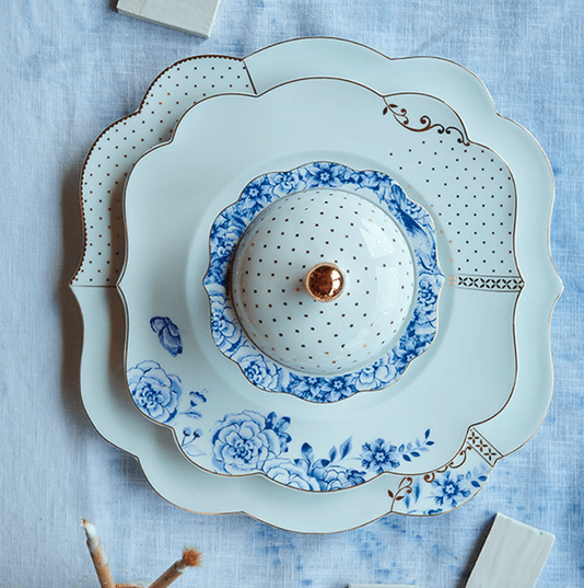 Prato de Sobremesa Flowers Royal White - Pip Studio