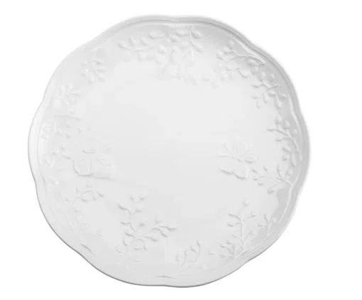 Prato de Sobremesa Porcelana New Bone Butterfly Flower - Lyor
