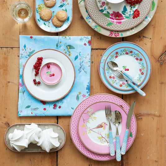 Prato de Sobremesa Early Bird Rosa Floral - Pip Studio