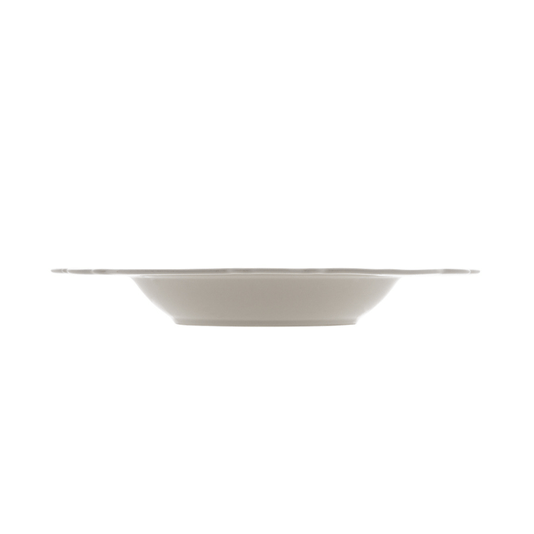 Prato Fundo Porcelana Maldivas Branco 6 Peças