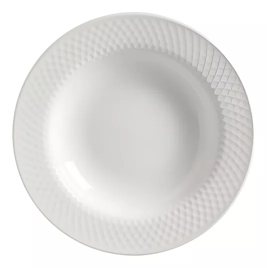 Prato Fundo Split White Classic 6Pçs - Alleanza