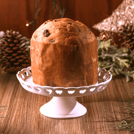 Prato para Doce de Cerâmica Branco com Borda de Coração 20cm