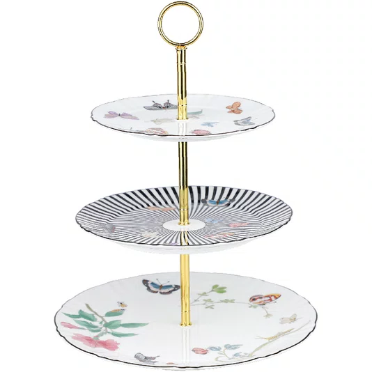Prato para Doces 3 Andares Kaleidoscope 18,5cm - Tea Delight