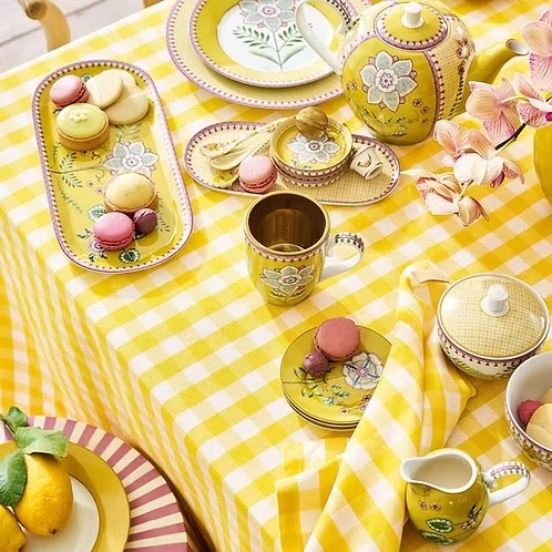 Prato Petit Four Lily & Lotus Amarelo - Pip Studio