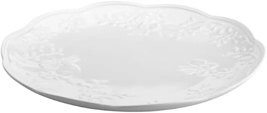 Prato Raso de Porcelana New Bone Butterfly Flower - Lyor