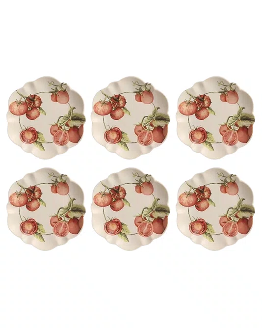 Prato Raso Marinara 6 Pçs Tomates - Scalla