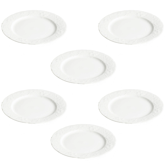 Prato Raso 6 Peças Porcelana 26cm Limoges Vendange - Wolff