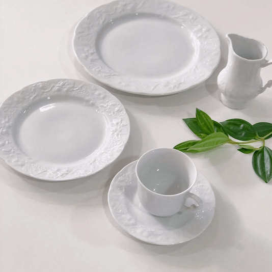 Prato Raso 6 Peças Porcelana 26cm Limoges Vendange - Wolff