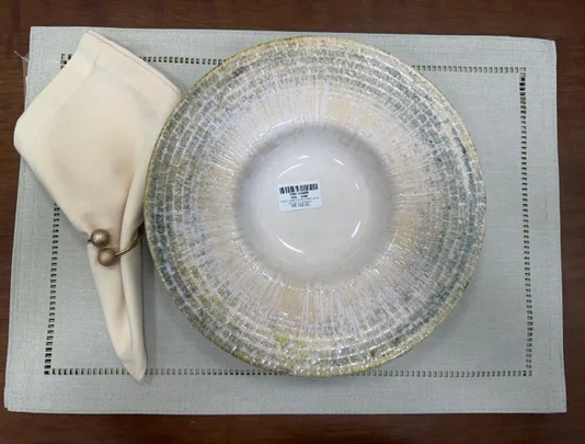 Prato Risoto Marea Off Ceramica 28cm  Unidade - Wolf