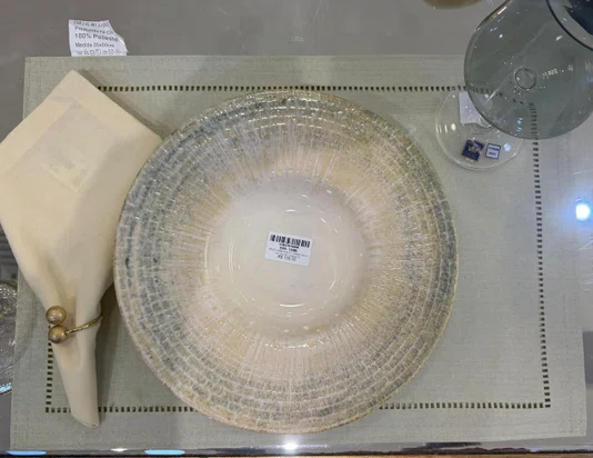 Prato Risoto Marea Off Ceramica 28cm  Unidade - Wolf