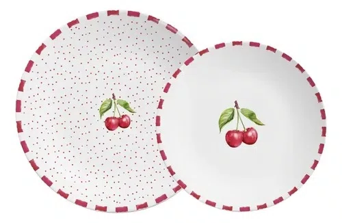 Prato de Sobremesa 6 Pçs Cereja Coup Amarena - Alleanza